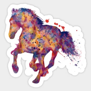 Running Stallion Silhouette Sticker